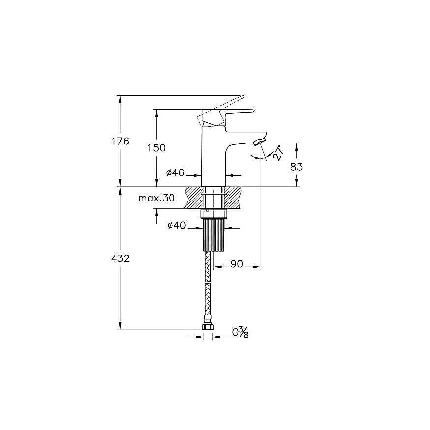 Artema Flow Soft Lavabo Bataryası Krom A42988 - 2