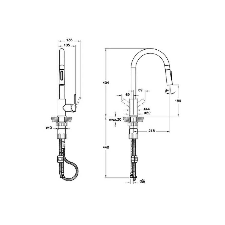 Artema Masterline Pull-Down Eviye Bataryası A42145 - 4