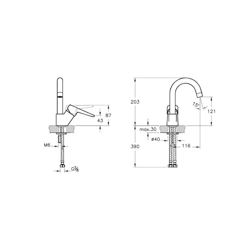 Artema Solid S Döner Borulu Lavabo Bataryası A42442 - 2