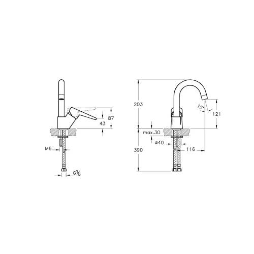 Artema Solid S Döner Borulu Lavabo Bataryası A42442 - 2
