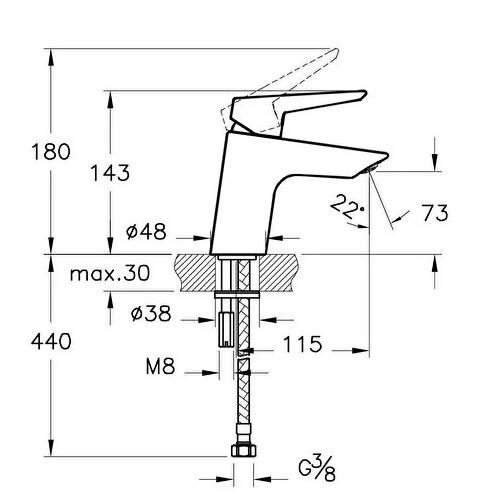 Artema Solid S Lavabo Bataryası A42440 - 3
