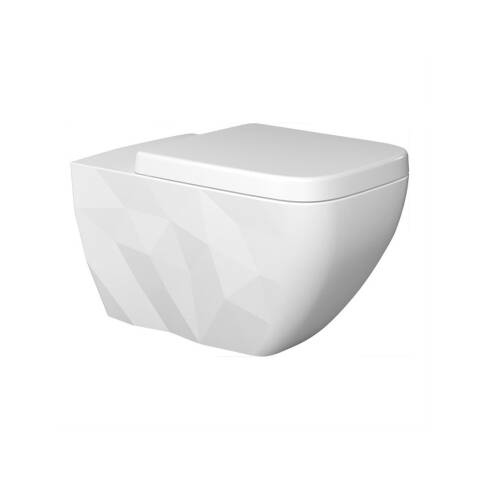 Bien Banyo Kristal Kanalsız Asma Klozet Beyaz - 1