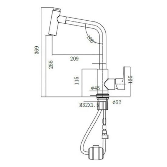 Bien Banyo Pull Down Spiralli Eviye Bataryası - 2