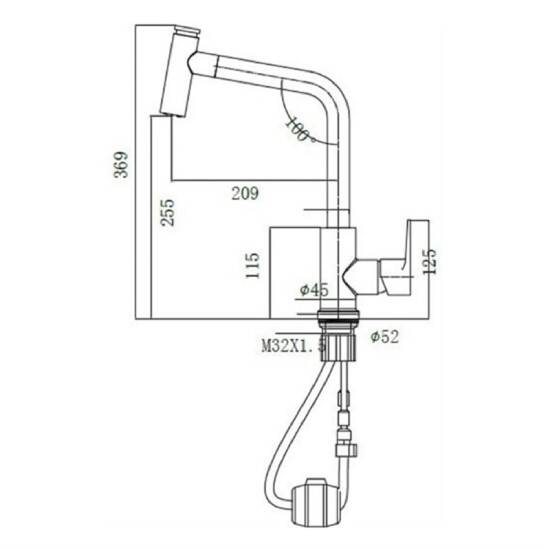 Bien Banyo Pull Down Spiralli Eviye Bataryası - 2