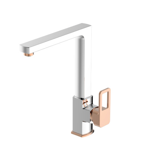 Bien Salvo Plus Colours Eviye Bataryası Krom-Rose Gold - Bien Banyo