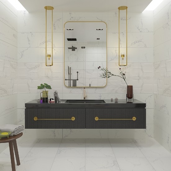 Bien Seramik 30x90 cm Adonis Beyaz Duvar Karosu - Bien Seramik
