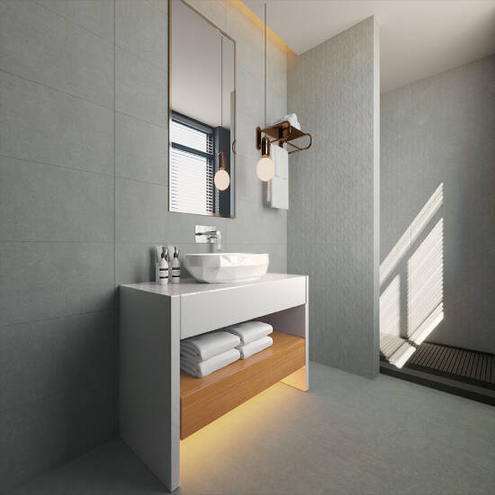 Bien Seramik 30x90 cm Pera Gri Duvar Karosu - 1