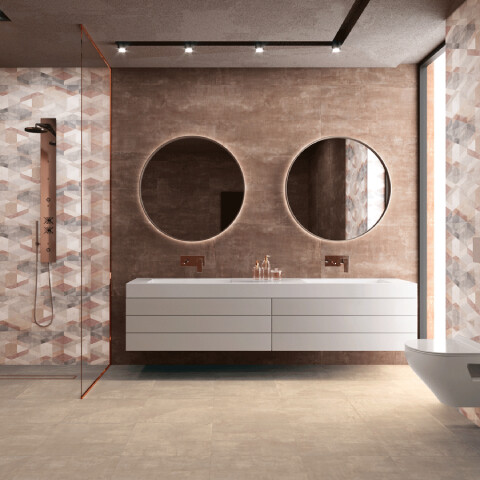 Bien Seramik 30x90 cm Terra Gül Kurusu Duvar Karosu - Bien Seramik