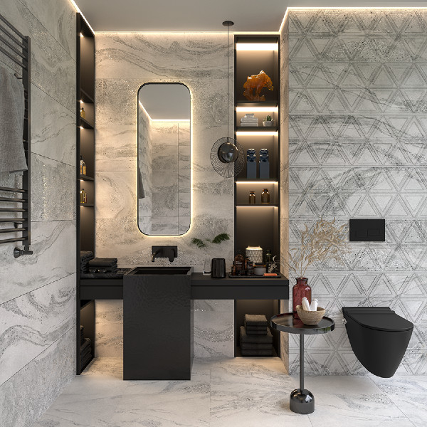 Bien Seramik 40x120 cm Famous Gri Dekofon Duvar Karosu - Bien Seramik