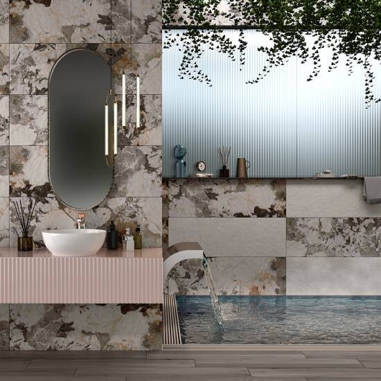 Bien Seramik 40x120 cm Pangea Dekofon Duvar Karosu - Bien Seramik