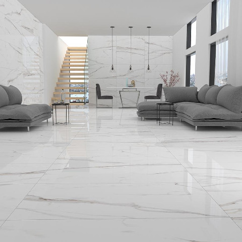 Bien Seramik 60x120 cm Calacatta Beyaz Yer Karosu - Bien Seramik