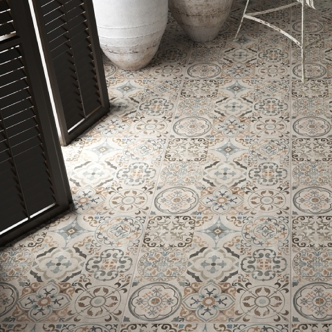 Bien Seramik 60x60 cm Antique Mat Dekofon Yer Karosu - Bien Seramik