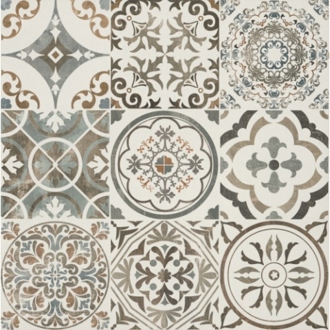 Bien Seramik 60x60 cm Antique Mat Dekofon Yer Karosu - 2