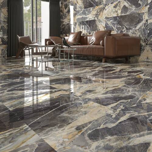 Bien Seramik 61x61 cm Rock Dark Natura Yer Karosu - Bien Seramik
