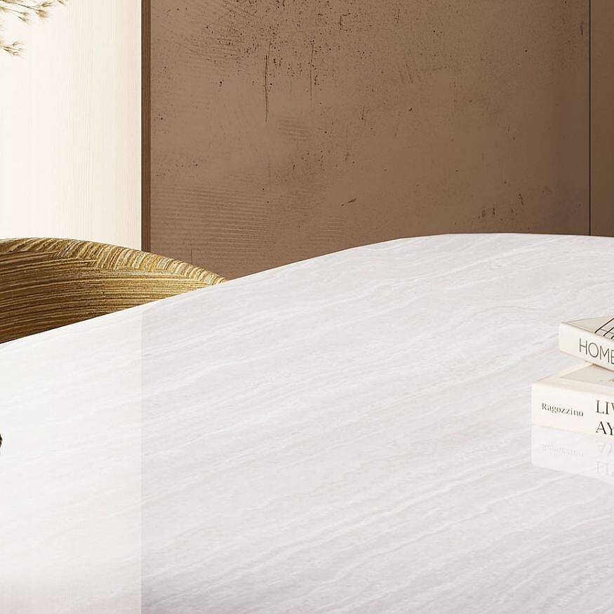 Bien Seramik BIQSLAB Serpegiante White 120x280 cm 6 mm Porselen Seramik - 2