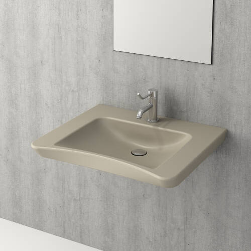 Bocchi Bedensel Engelli Lavabo 65 cm Mat Kaşmir - 1