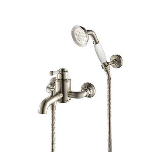 Bocchi Burlington El Duşlu Banyo Bataryası Saten Nikel - 1