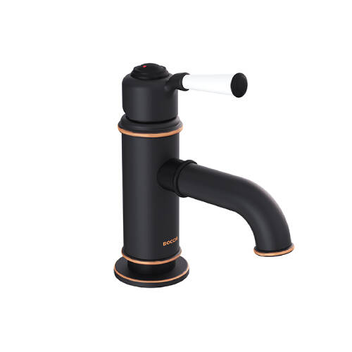 Bocchi Burlington Tek Kumandalı Lavabo Bataryası Antik Siyah - 1