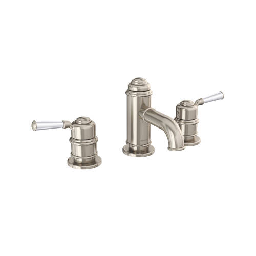 Bocchi Burlington Üç Delikli Lavabo Bataryası Saten Nikel - 1