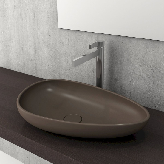 Bocchi Etna Çanak Lavabo 58 cm Mat Kahve - 2