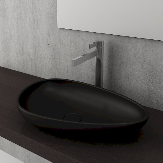 Bocchi Etna Çanak Lavabo 58 cm Mat Siyah - 2