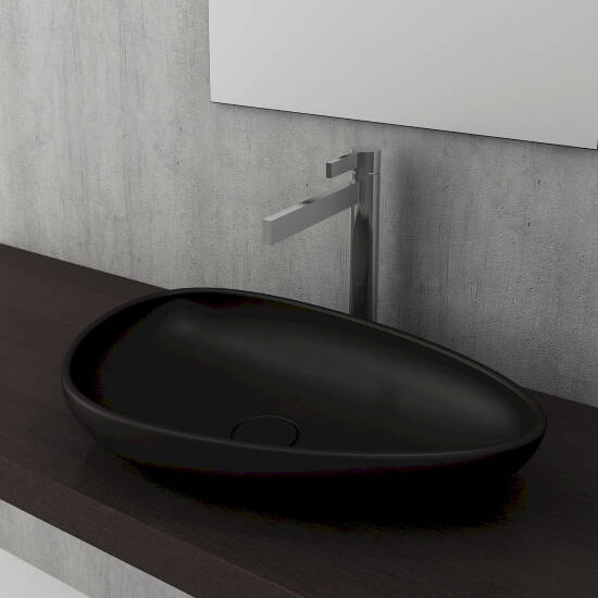 Bocchi Etna Çanak Lavabo 58 cm Mat Siyah - 2