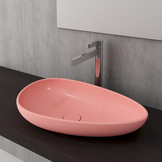 Bocchi Etna Çanak Lavabo 58 cm Mat Somon - 2