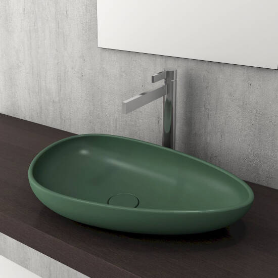 Bocchi Etna Çanak Lavabo 58 cm Mat Yeşil - 2