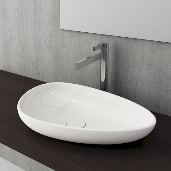 Bocchi Etna Çanak Lavabo 58 cm Parlak Beyaz - 2
