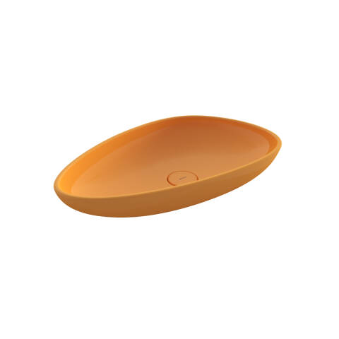 Bocchi Etna Çanak Lavabo 58 cm Parlak Mandalina Sarısı - 1