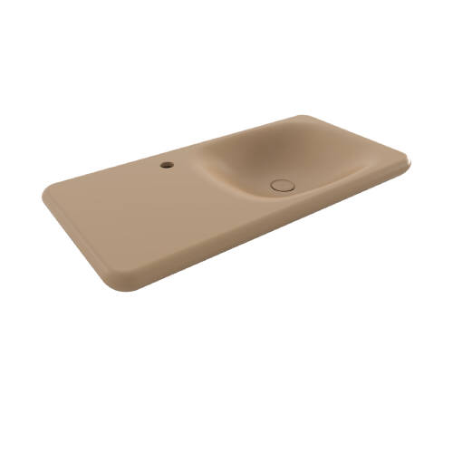 Bocchi Fenice Etajerli Lavabo 90 cm Mat Kaşmir - 1