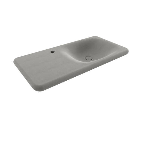 Bocchi Fenice Etajerli Lavabo 90 cm Mat Beton - 1