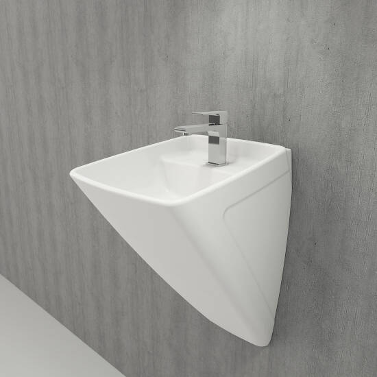Bocchi Firenze Asma Monoblok Lavabo Parlak Beyaz - 1