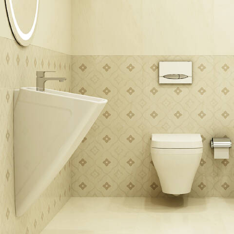 Bocchi Firenze Asma Monoblok Lavabo Parlak Beyaz - 2