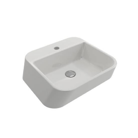 Bocchi Firenze Çanak Lavabo 50,5 cm Parlak Beyaz - 2