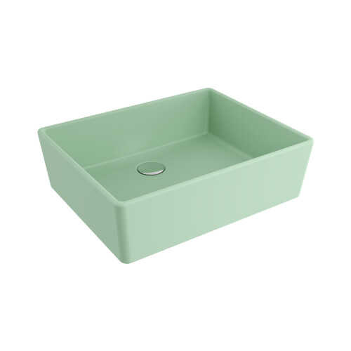Bocchi Milano Çanak Lavabo 50 cm Mat Mint Yeşil - 1