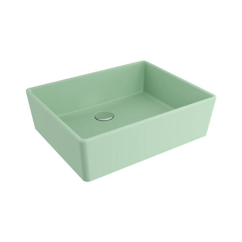 Bocchi Milano Çanak Lavabo 50 cm Mat Mint Yeşil - 1