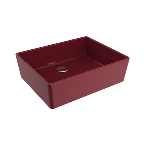 Bocchi Milano Çanak Lavabo 50 cm Parlak Burgonya Bordosu - Bocchi