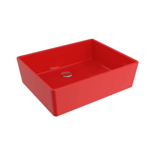 Bocchi Milano Çanak Lavabo 50 cm Parlak Kırmızı - Bocchi