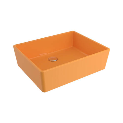 Bocchi Milano Çanak Lavabo 50 cm Parlak Mandalina Sarısı - 1