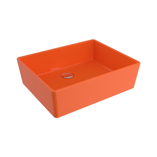Bocchi Milano Çanak Lavabo 50 cm Parlak Turuncu - Bocchi