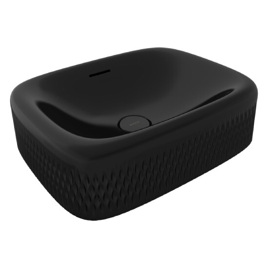 Bocchi New Age Tezgah Üstü Lavabo 55 cm Parlak Siyah - Bocchi