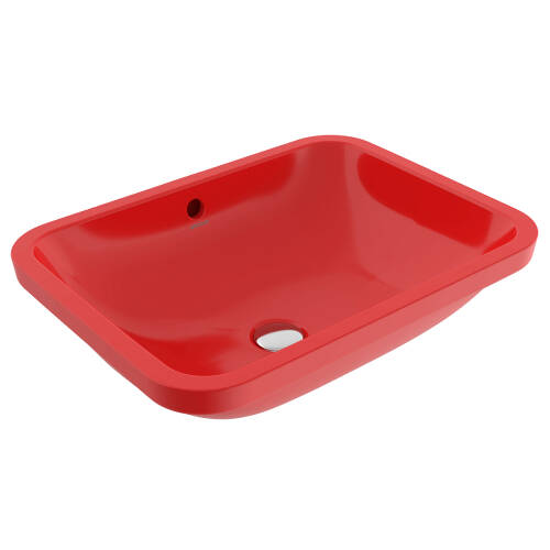 Bocchi Scala Arch Tezgah Altı Lavabo 55 cm Parlak Kırmızı - 1