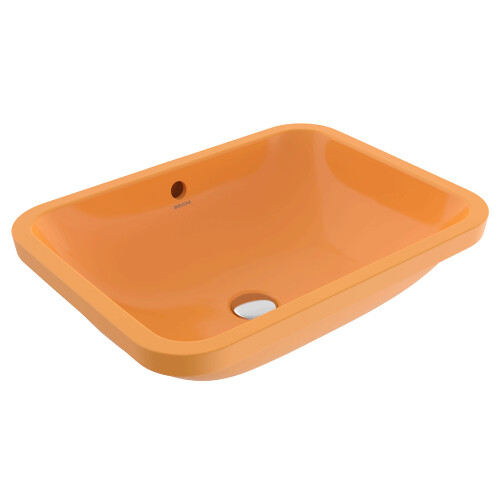 Bocchi Scala Arch Tezgah Altı Lavabo 55 cm Parlak Mandalina Sarısı - Bocchi