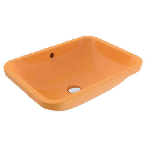 Bocchi Scala Arch Tezgah Altı Lavabo 55 cm Parlak Mandalina Sarısı - 1