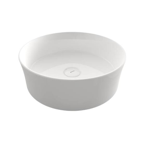 Bocchi Slim Line Tezgah Üstü Çanak Lavabo 38 cm Parlak Beyaz - Bocchi