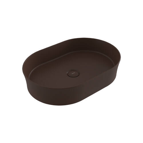 Bocchi Sottile Slim Line Çanak Lavabo 55 cm Mat Kahve - 1