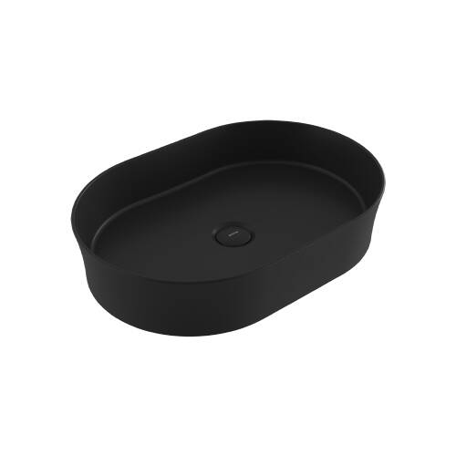 Bocchi Sottile Slim Line Çanak Lavabo 55 cm Mat Siyah - 1