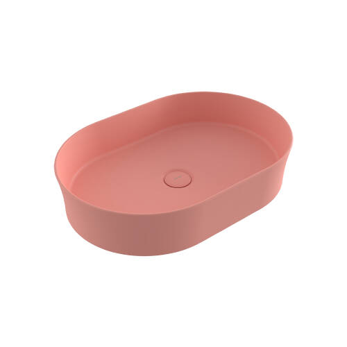 Bocchi Sottile Slim Line Çanak Lavabo 55 cm Mat Somon - 1