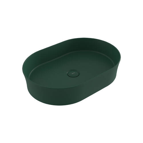 Bocchi Sottile Slim Line Çanak Lavabo 55 cm Mat Yeşil - 1